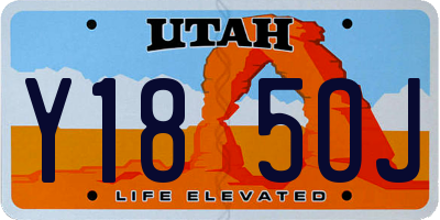 UT license plate Y185OJ
