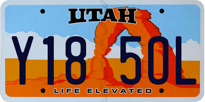 UT license plate Y185OL