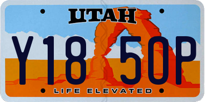 UT license plate Y185OP