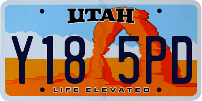 UT license plate Y185PD