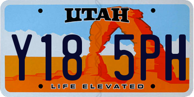 UT license plate Y185PH