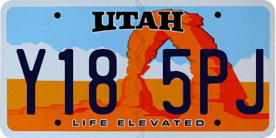 UT license plate Y185PJ