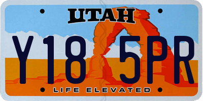 UT license plate Y185PR