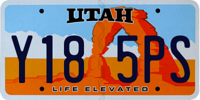 UT license plate Y185PS