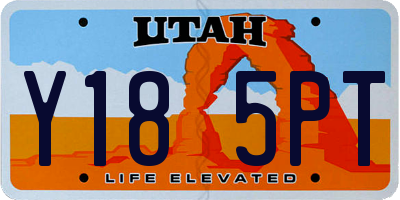 UT license plate Y185PT