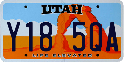 UT license plate Y185QA