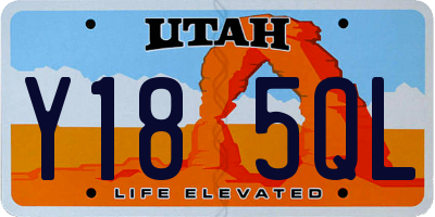 UT license plate Y185QL