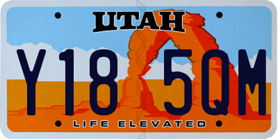 UT license plate Y185QM
