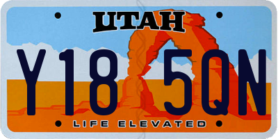 UT license plate Y185QN