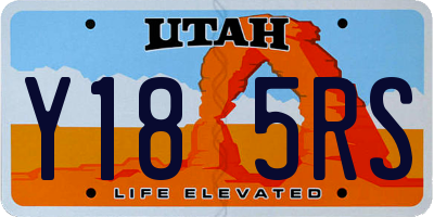 UT license plate Y185RS