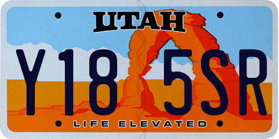 UT license plate Y185SR