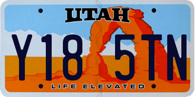 UT license plate Y185TN