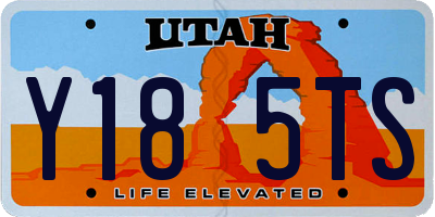 UT license plate Y185TS