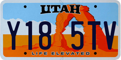 UT license plate Y185TV