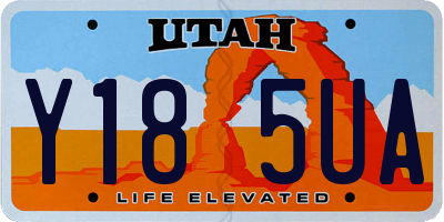 UT license plate Y185UA