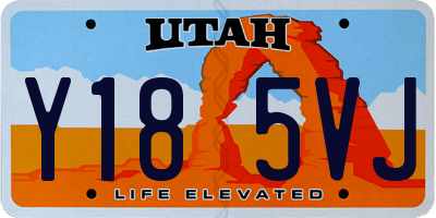 UT license plate Y185VJ