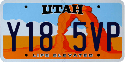 UT license plate Y185VP