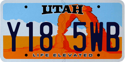 UT license plate Y185WB