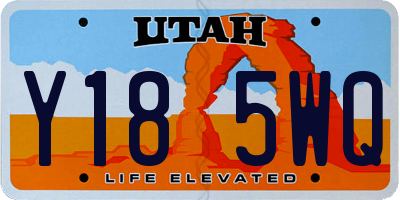 UT license plate Y185WQ