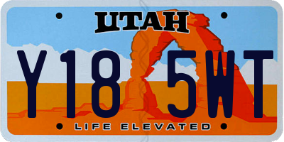 UT license plate Y185WT