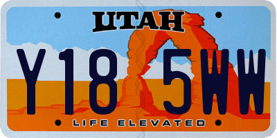UT license plate Y185WW