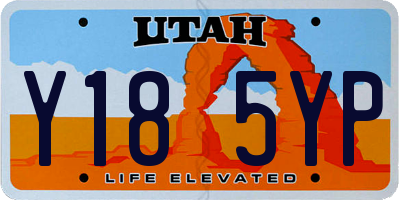 UT license plate Y185YP