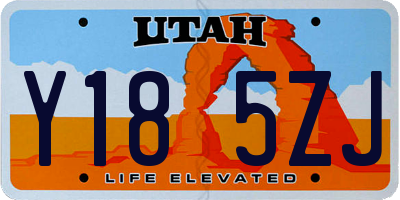 UT license plate Y185ZJ