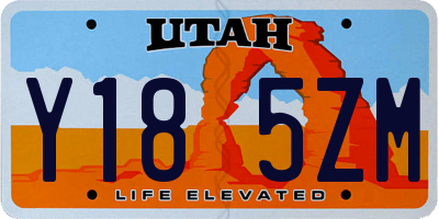 UT license plate Y185ZM