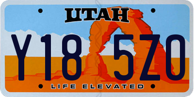 UT license plate Y185ZO