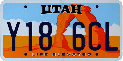 UT license plate Y186CL