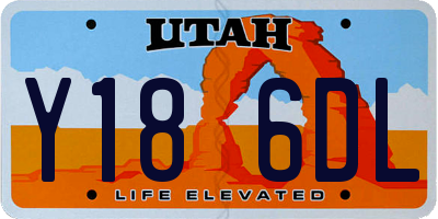 UT license plate Y186DL