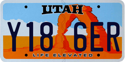 UT license plate Y186ER