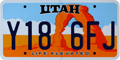 UT license plate Y186FJ