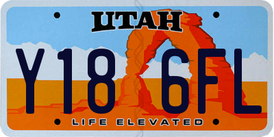 UT license plate Y186FL