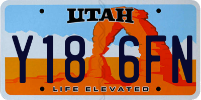 UT license plate Y186FN