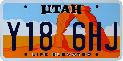 UT license plate Y186HJ