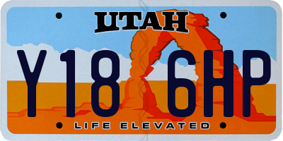 UT license plate Y186HP