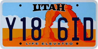 UT license plate Y186ID