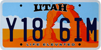 UT license plate Y186IM