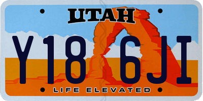 UT license plate Y186JI