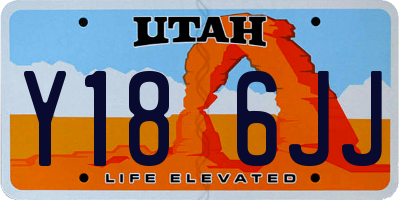 UT license plate Y186JJ