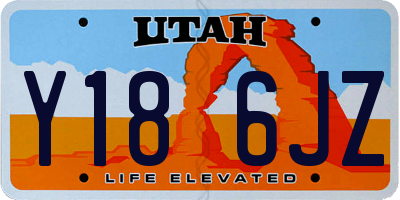 UT license plate Y186JZ