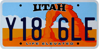 UT license plate Y186LE