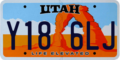 UT license plate Y186LJ