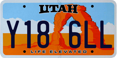 UT license plate Y186LL