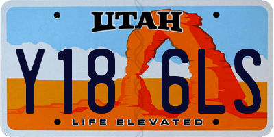 UT license plate Y186LS
