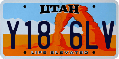 UT license plate Y186LV