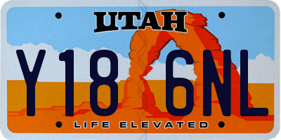 UT license plate Y186NL