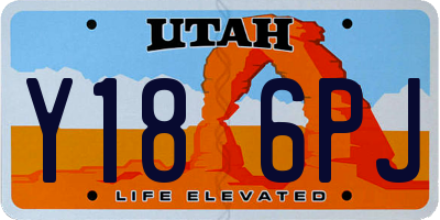 UT license plate Y186PJ