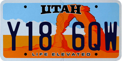 UT license plate Y186QW